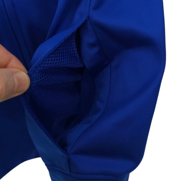 Under Armour Full Zip Track Wind Jacket Womens Size M Knit Warm Up Royal Blue - Picture 10 of 16